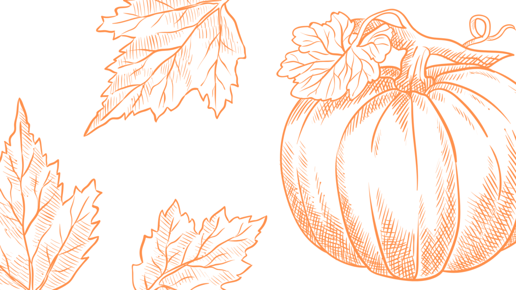 Fall-image-with-leaves-and-pumpkins