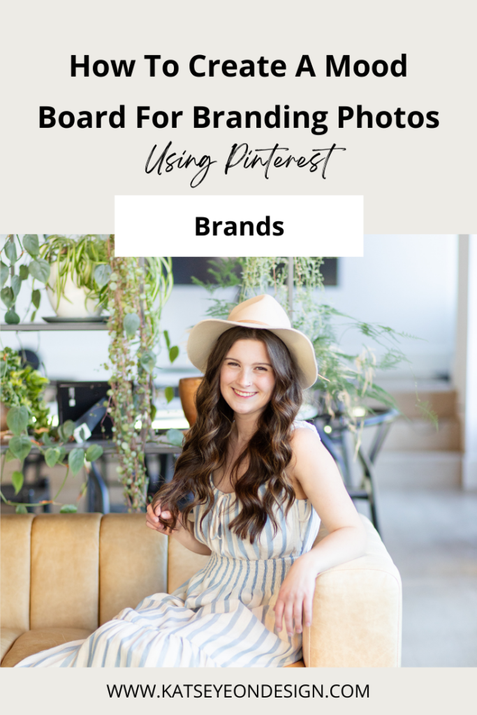how to create a mood board with branding photos using Pinterest