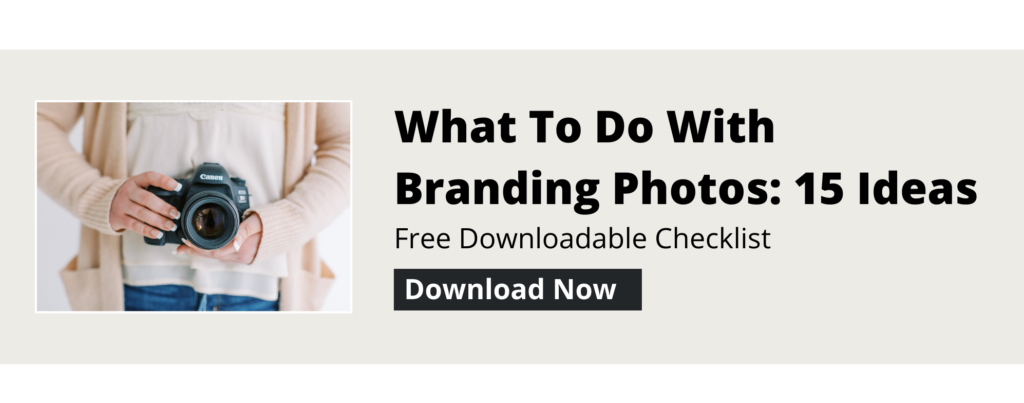checklist for what to do with branding photos