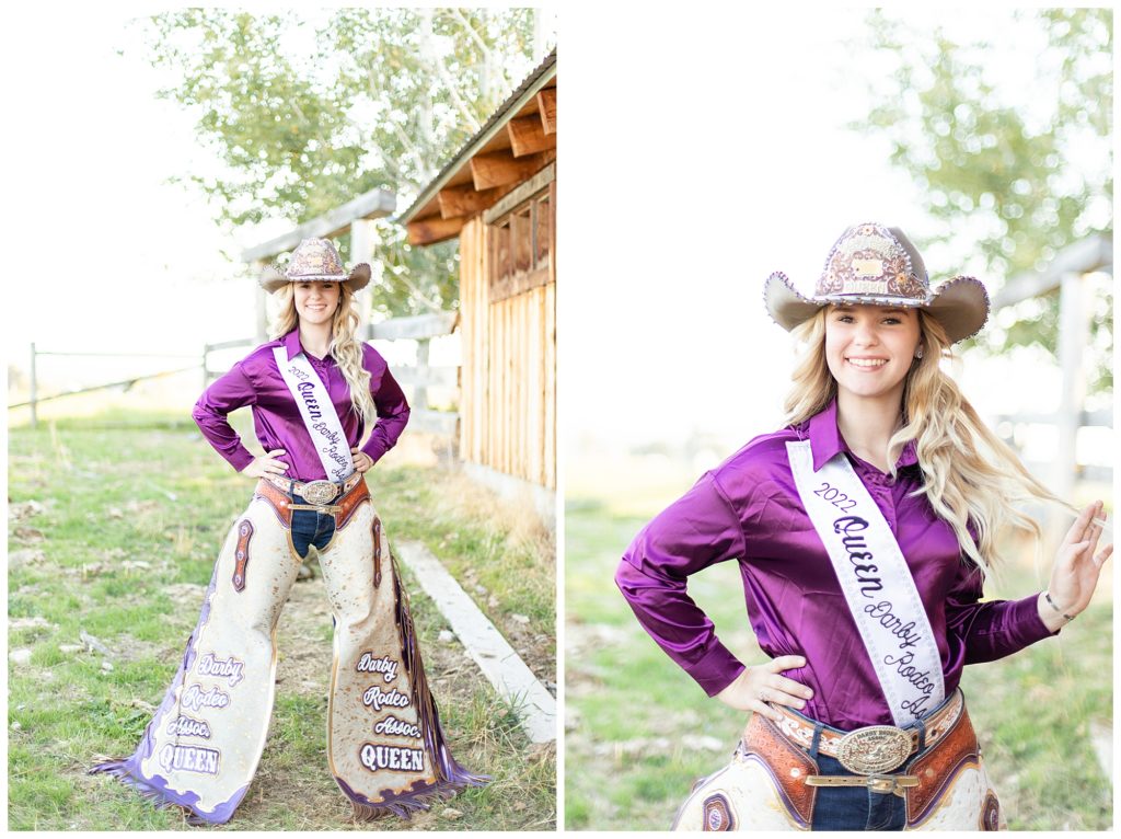 Darby rodeo queen portraits in Corvallis, Montana by Montana photographer Kat's Eye On Design Photography