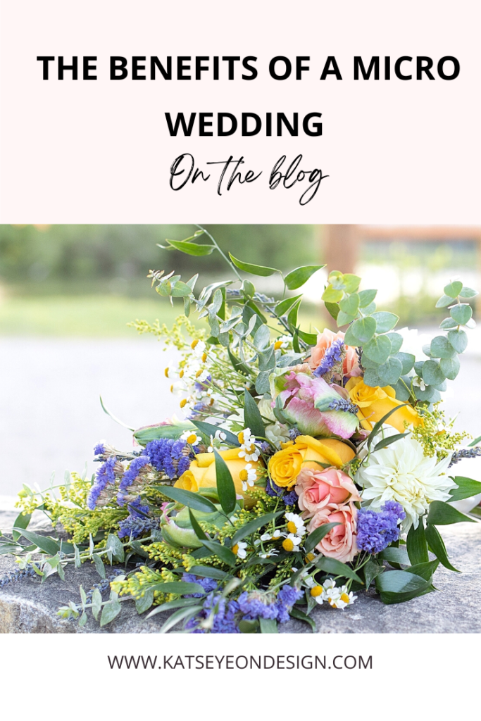 the benefits of a micro wedding Pinterest pin graphic