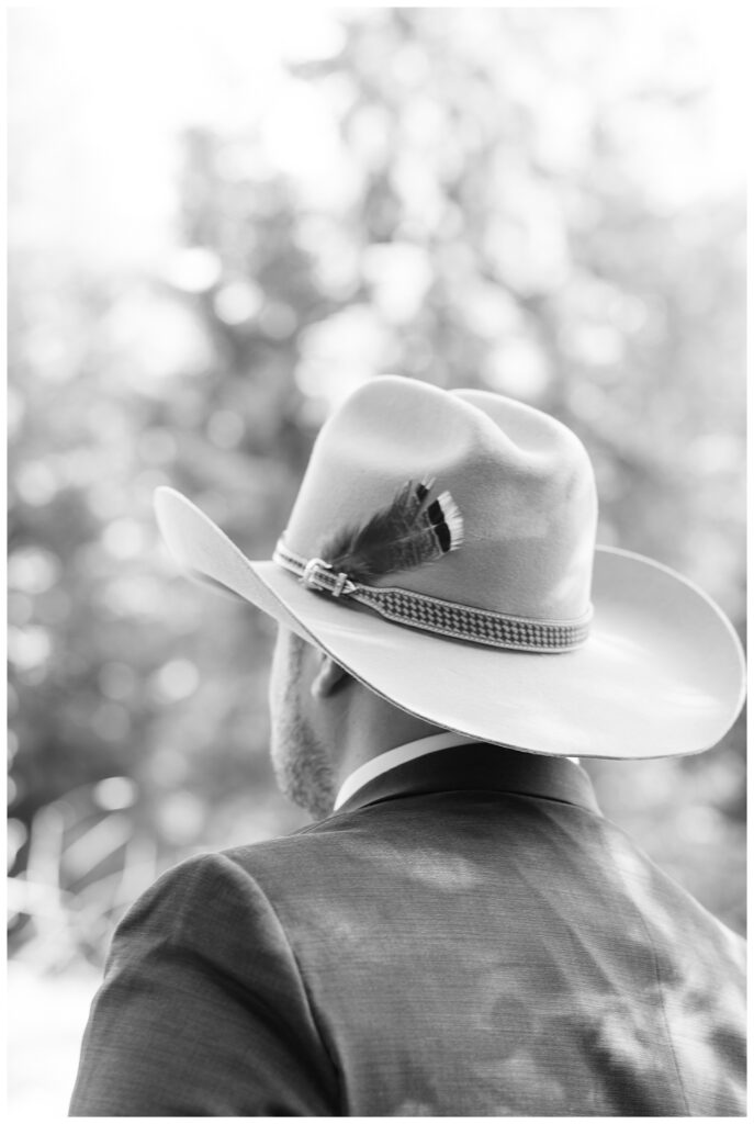 Custom hat design by The Hat Edit in Stevensville for Montana luxury ranch elopement