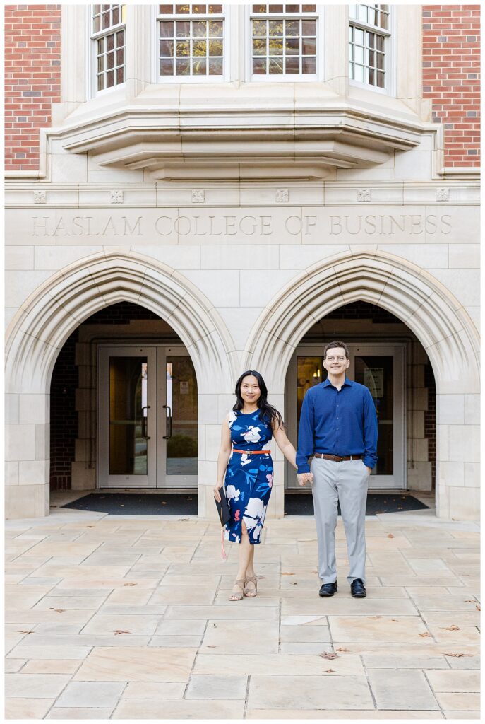 University of Tennessee senior photos on campus in Knoxville, TN