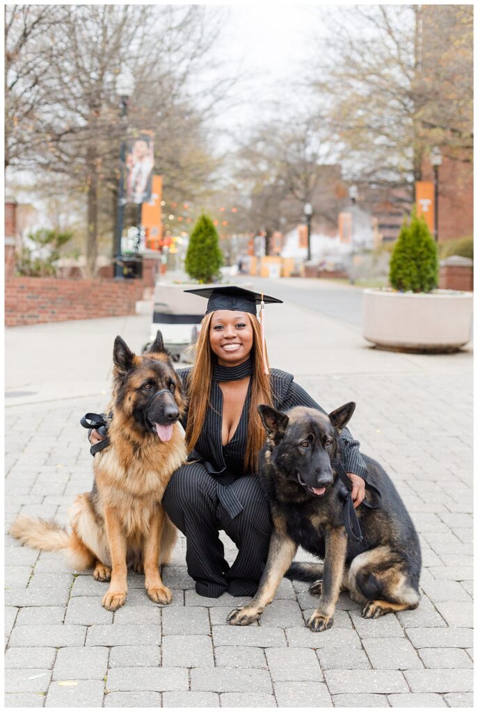 University of Tennessee graduation photo at seal