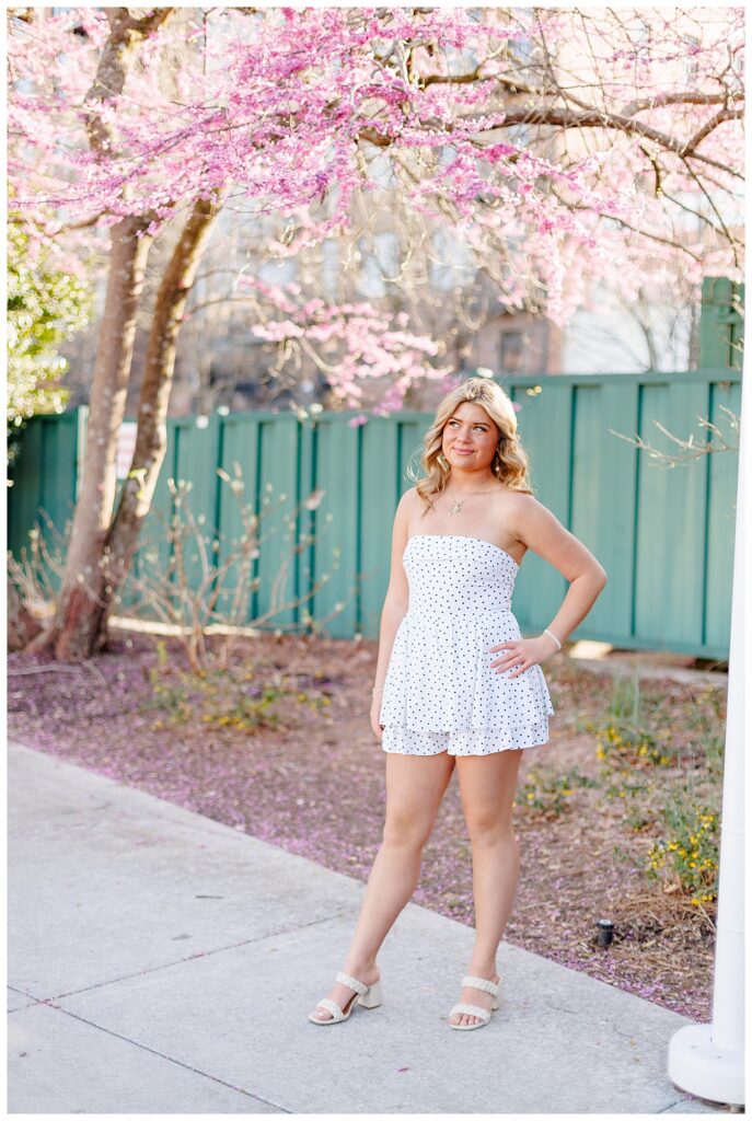 Senior photos at World's Fair Park in Knoxville, TN