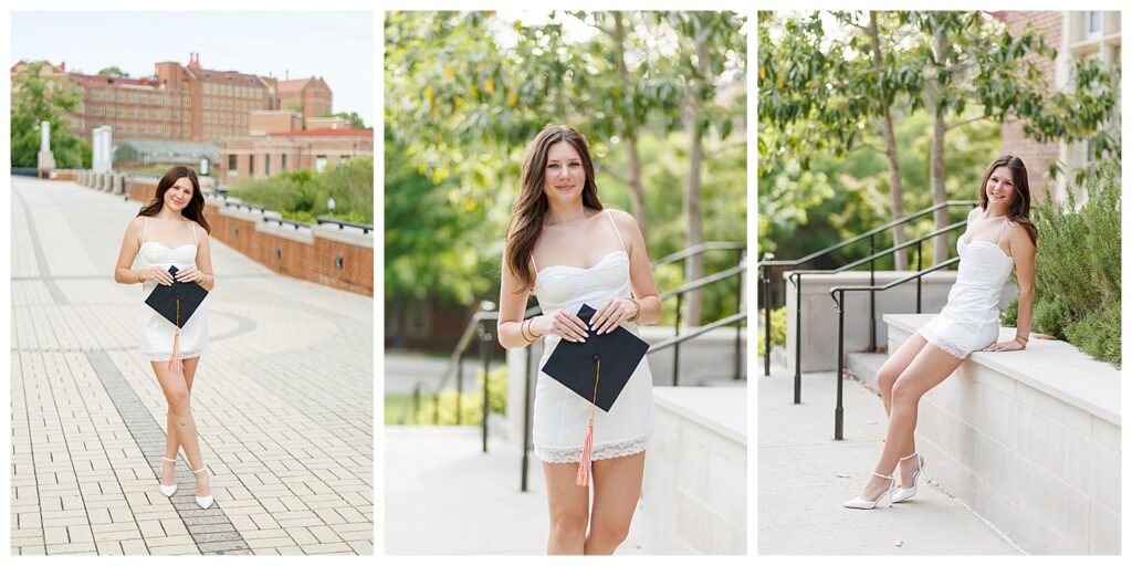 UTK graduation photoshoot with light and bright images